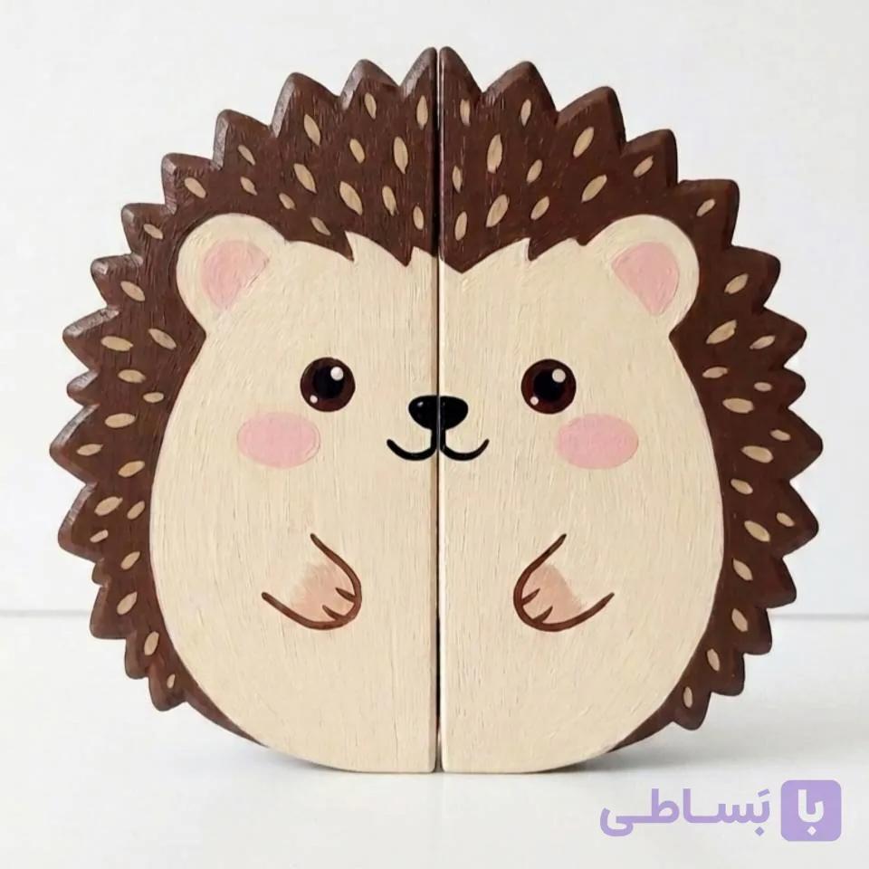دستگیره چوبی کمد طرح جوجه تیغی — تصویر 1