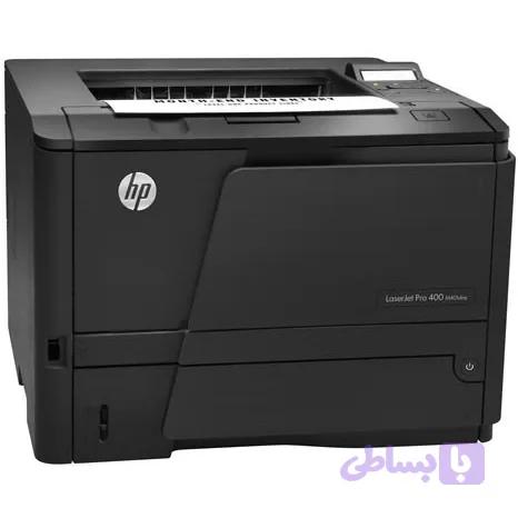 پرینتر استوک لیزری hp مدل 401dne تک کاره پشت و رو زن شبکه