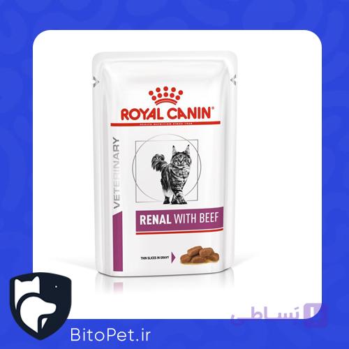 پوچ گربه رویال كنین رنال گوشت