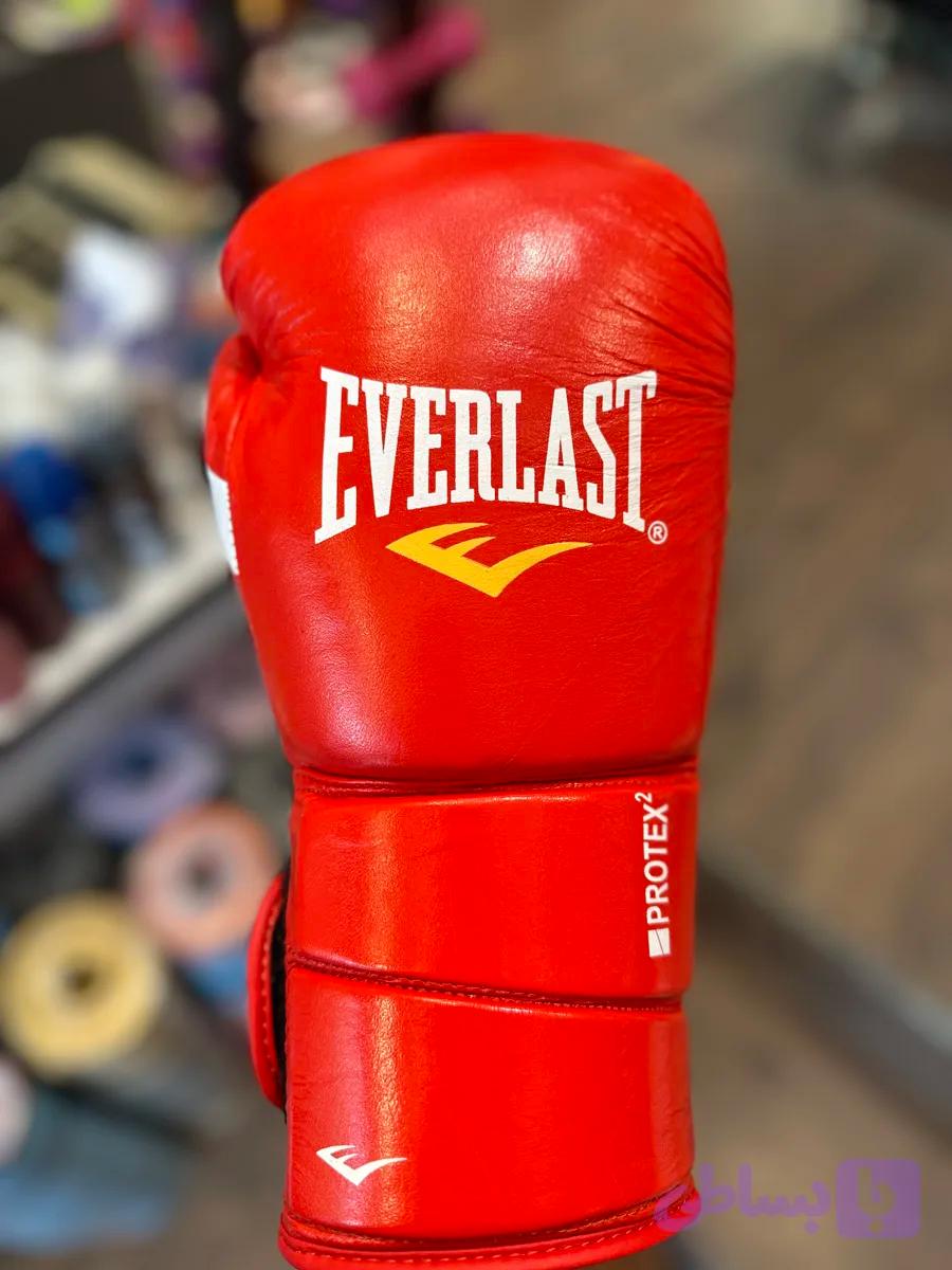 دستکش بوکس چرمی آتل دار EVERLAST PROTEX 2 سایز ۱۲ کد ۱۰۰۳