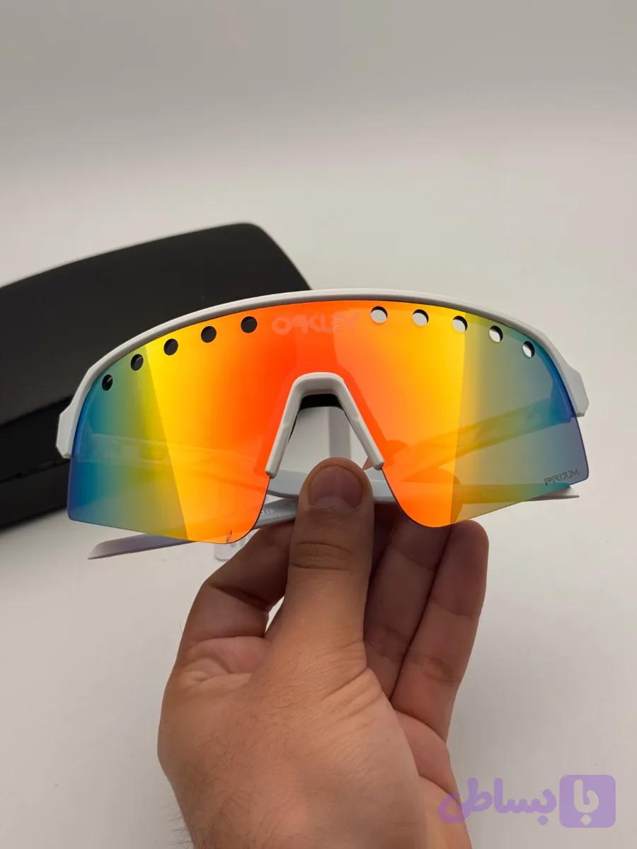 عینک ورزشی آفتابی اسپرت حرفه‌ای اوکلی (Oakley) – کد ۹۲۸۰ — تصویر 1