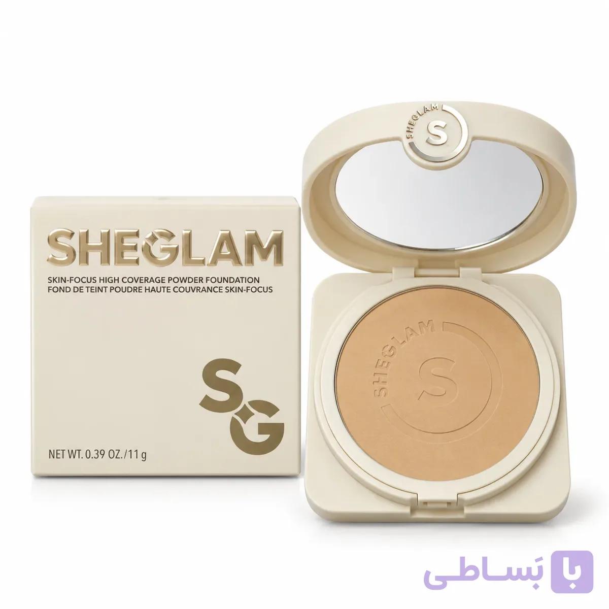 پنکک کرم پودری شیگلم مدل Skin-Focus High Coverage Powder Foundation — تصویر 1