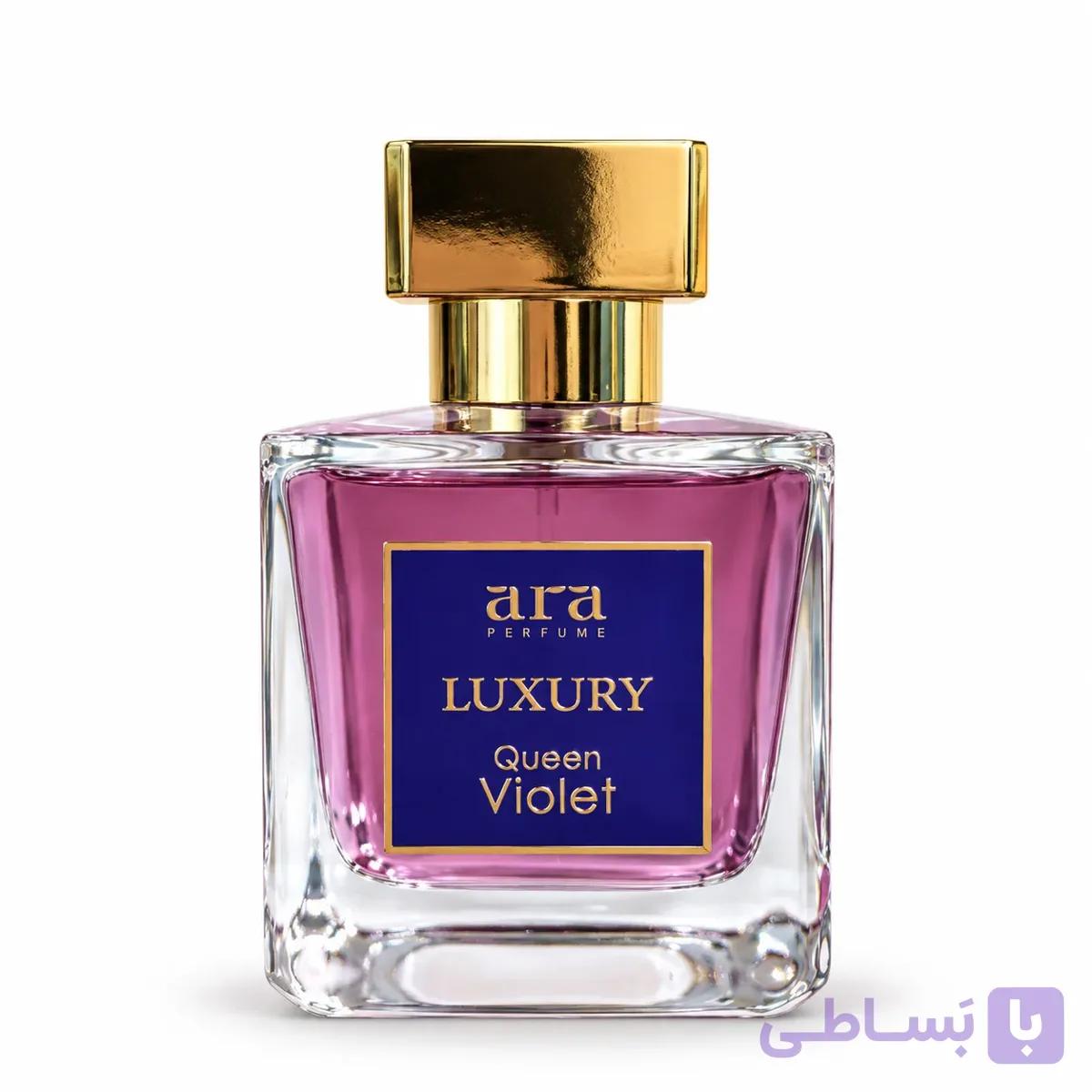 ادکلن لاکچری آرا مدل کوئین ویولت Queen Violet حجم ۱۰۰ میلی‌لیتر