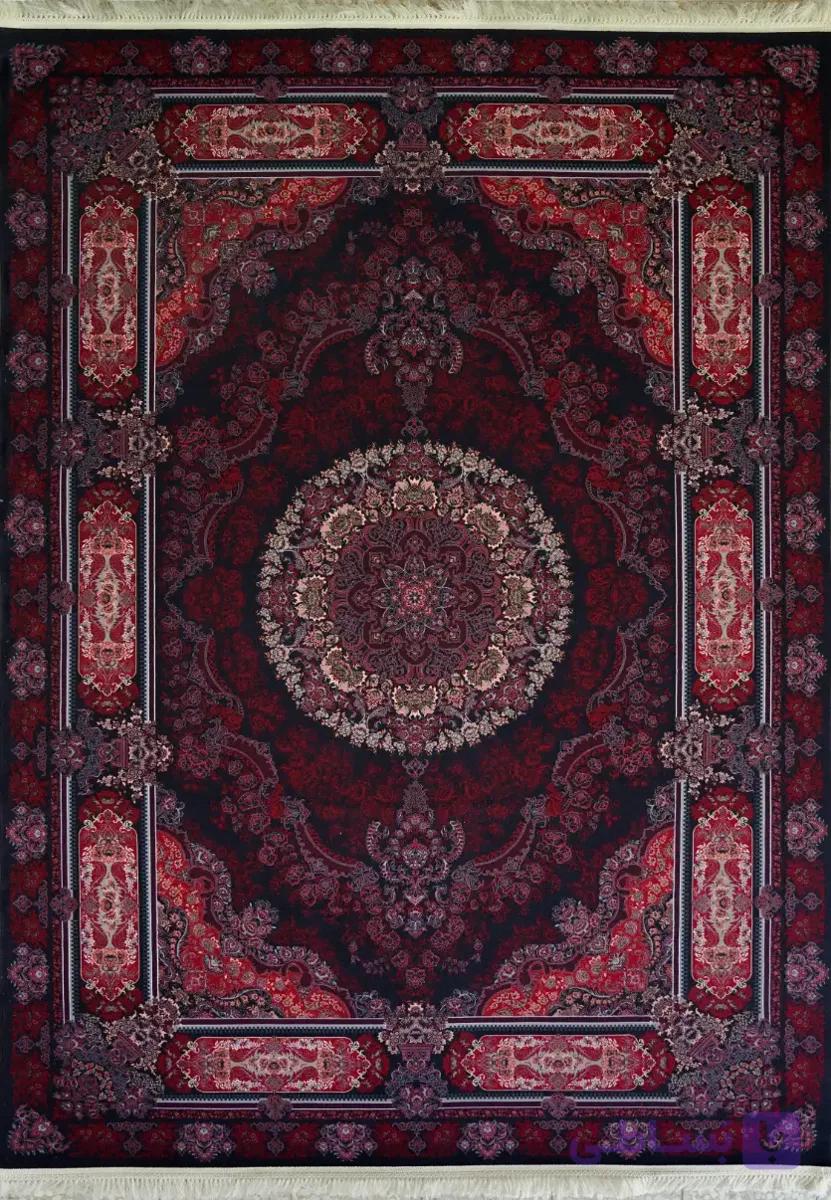 فرش 1200 شانه نقشه A20 سورمه ای