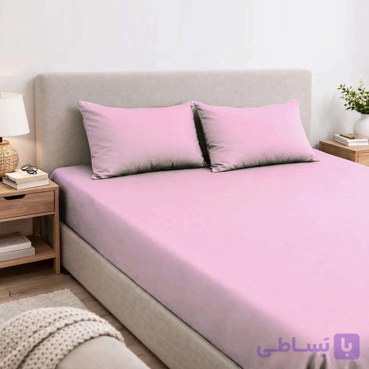 سرویس ملحفه 2 نفره 3 تکه آنتی باکتریال مدل کش‌دار