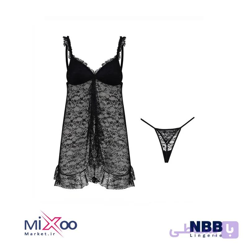 لباس خواب زنانه توری ان بی بی (NBB) |کد 3348 — تصویر 1