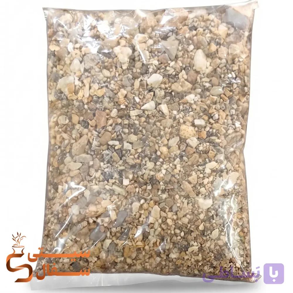 سنگ ریزه طبیعی گلدان و ماسه دانه بندی شده (مناسب زهکشی کاکتوس، تراریوم و آکواریوم)