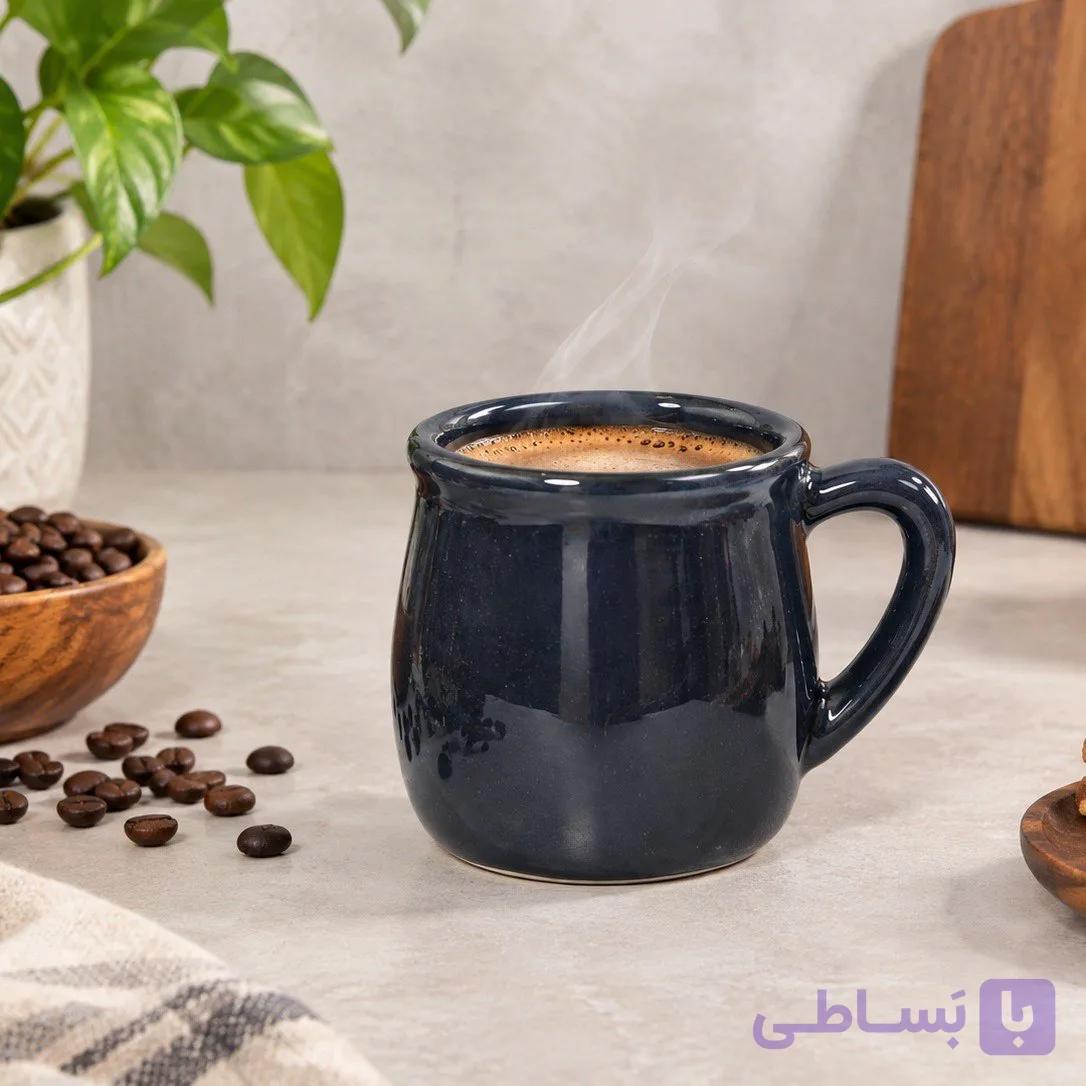 فنجان قهوه و اسپرسو تکی سرامیکی شهر سفال — تصویر 1