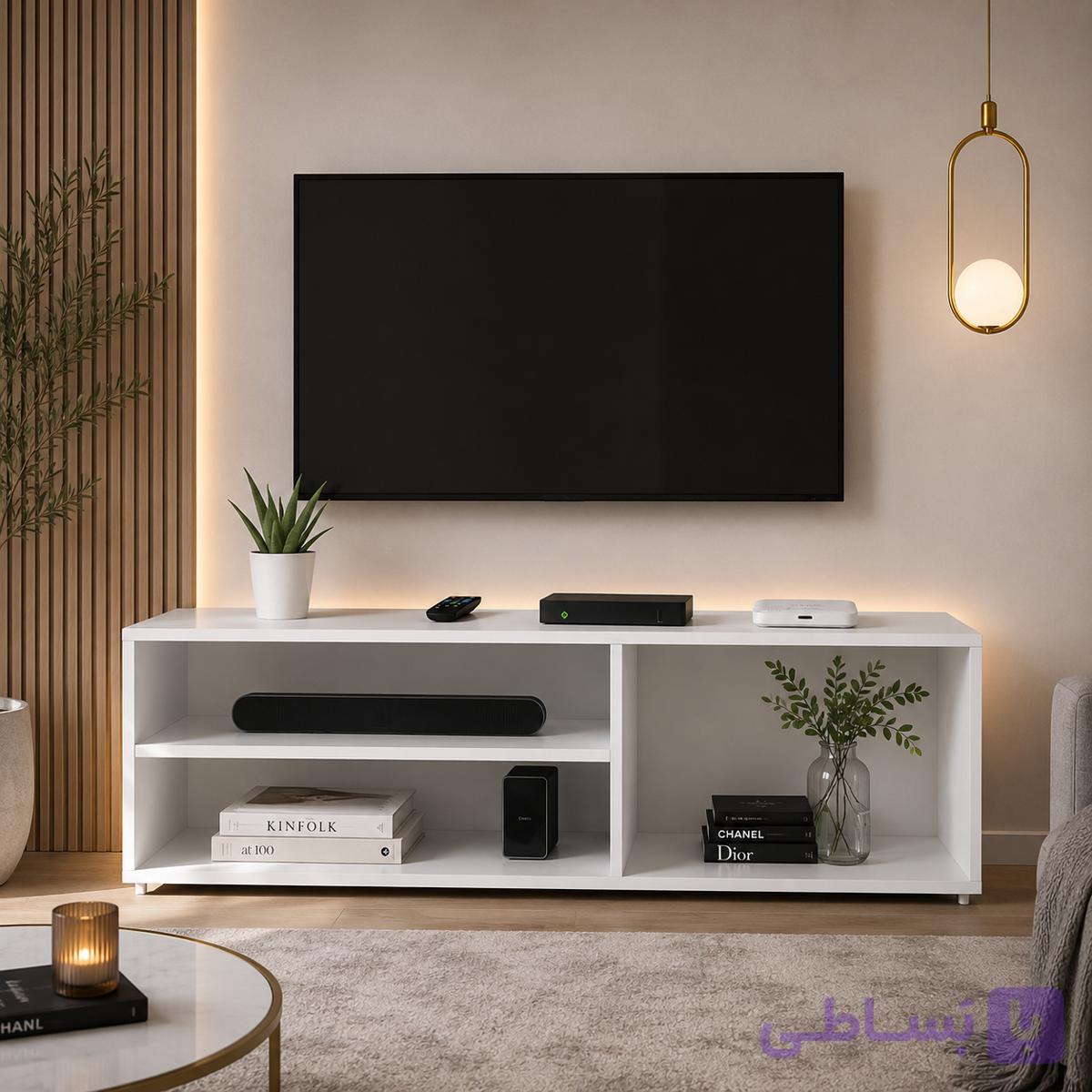 میز تلویزیون مدرن کابینت مازندران | طراحی مینیمال و کاربردی — تصویر 1