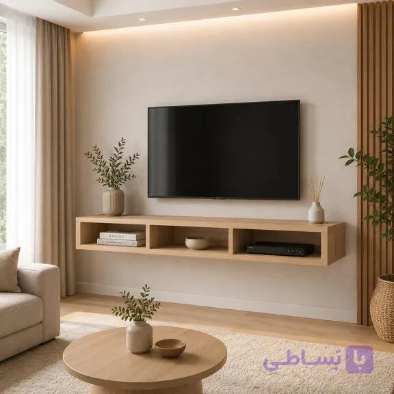 میز تلویزیون دیواری ساده و شیک | کابینت مازندران