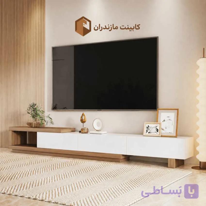 میز تلویزیون 3 کشویی مگنت‌دار مدرن
