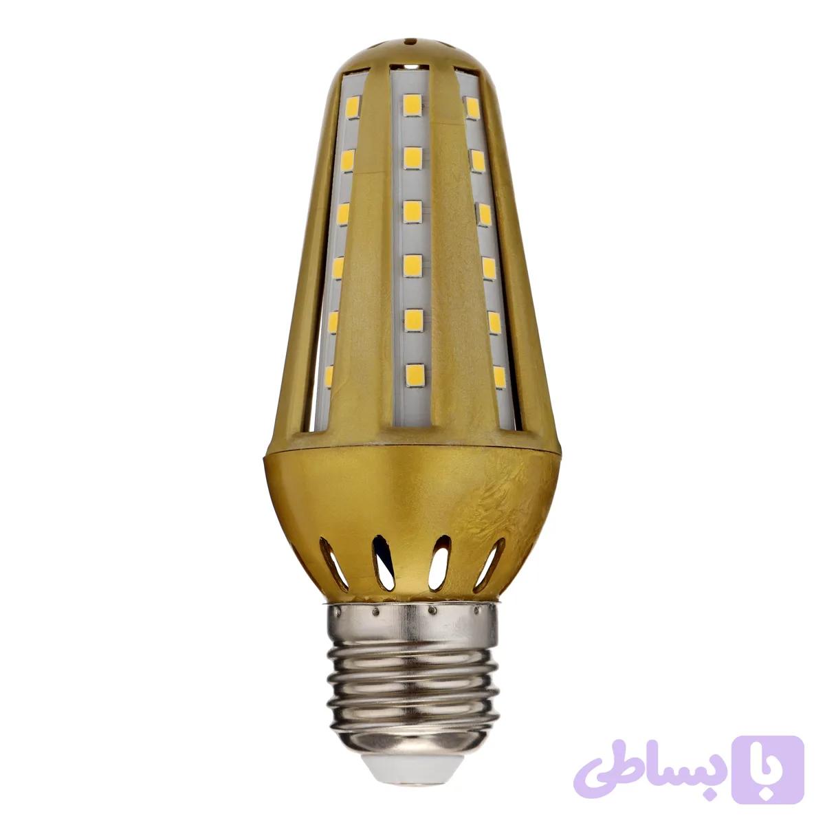 لامپ شمعی بدنه طلایی 6 وات LED رهنما مدل ZB48 پایه E27 — تصویر 1