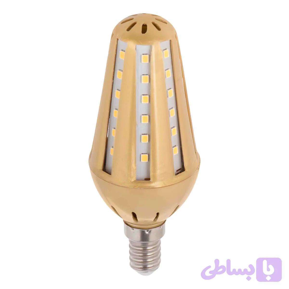 لامپ شمعی بدنه طلایی 6 وات LED رهنما مدل ZB48 پایه E14 — تصویر 1