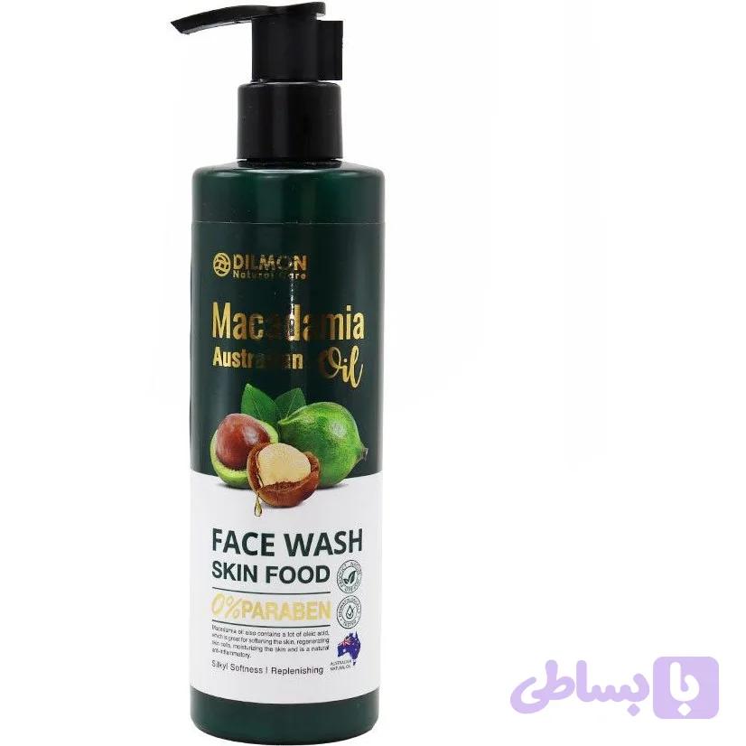 ژل شستشوی صورت دیلمون مدل Macadamia حجم 250 میلی لیتر