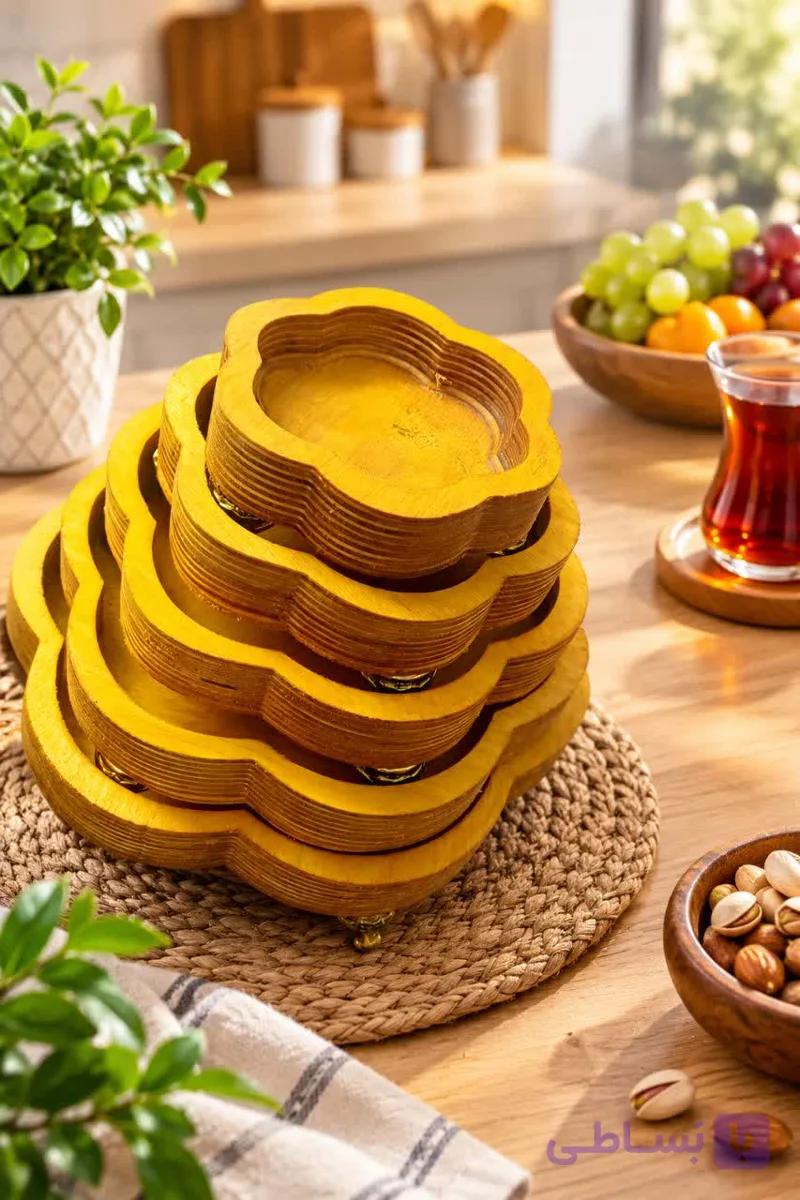 اردو خوری پنج تیکه طرح گل
