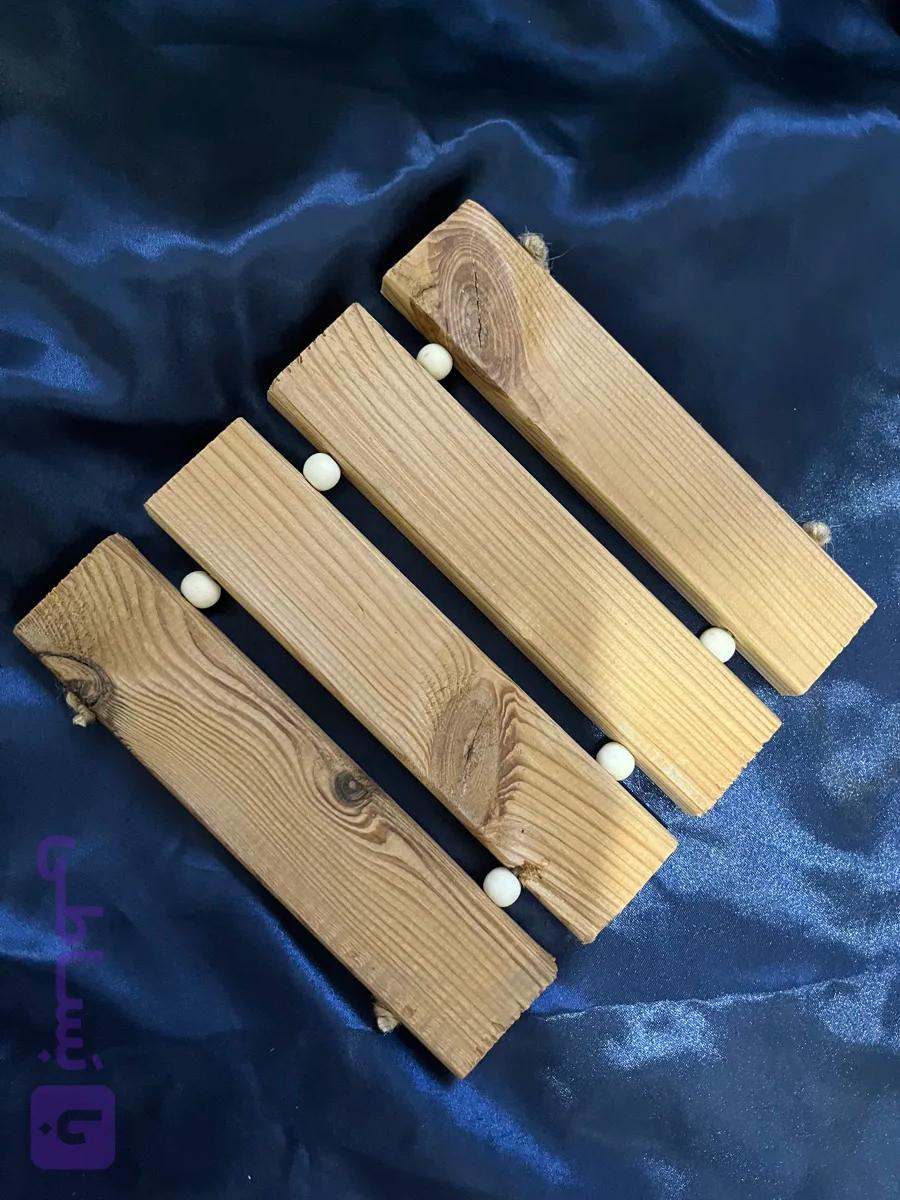 زیر قابلمه‌ای فانتزی چوبی