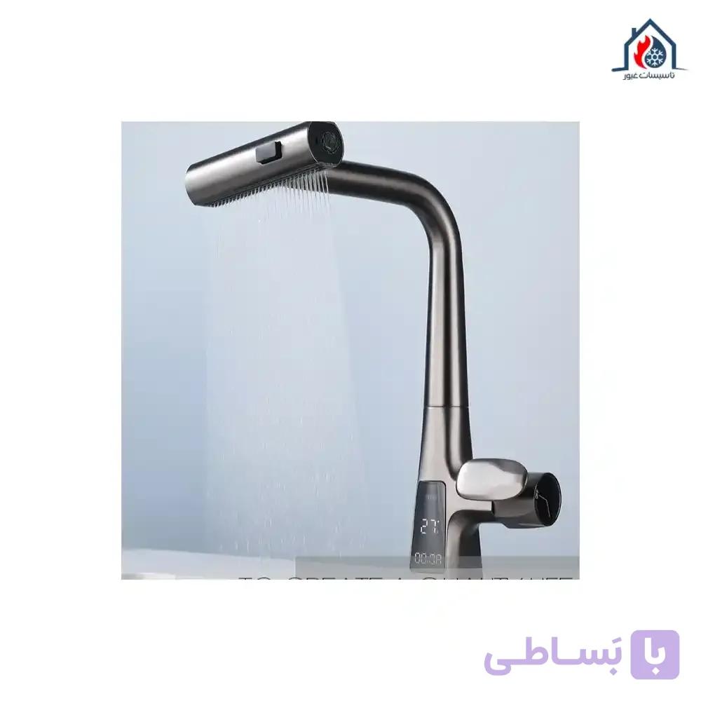 شیر ظرفشویی شاوری چهار حالته نمایشگردار | لوکس و هوشمند — تصویر 1