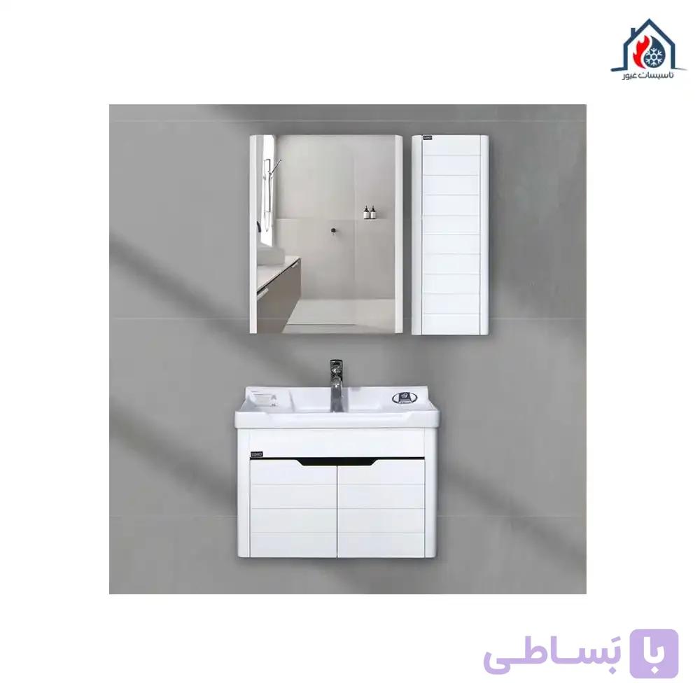 روشویی كابينتی ليزاكو ١٥٤ تمام سفید
