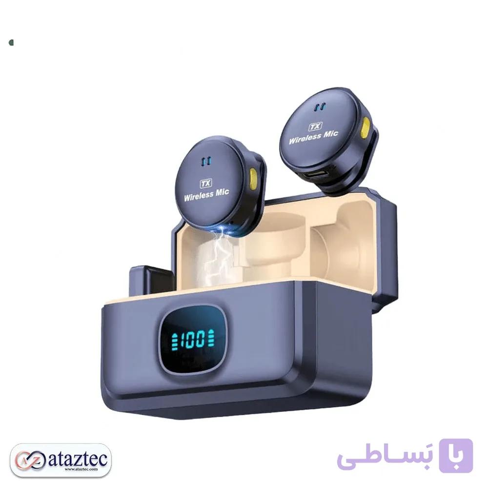 میکروفون یقه‌ای بی‌سیم Q8 | با قابلیت نویز کنسلنینگ — تصویر 1