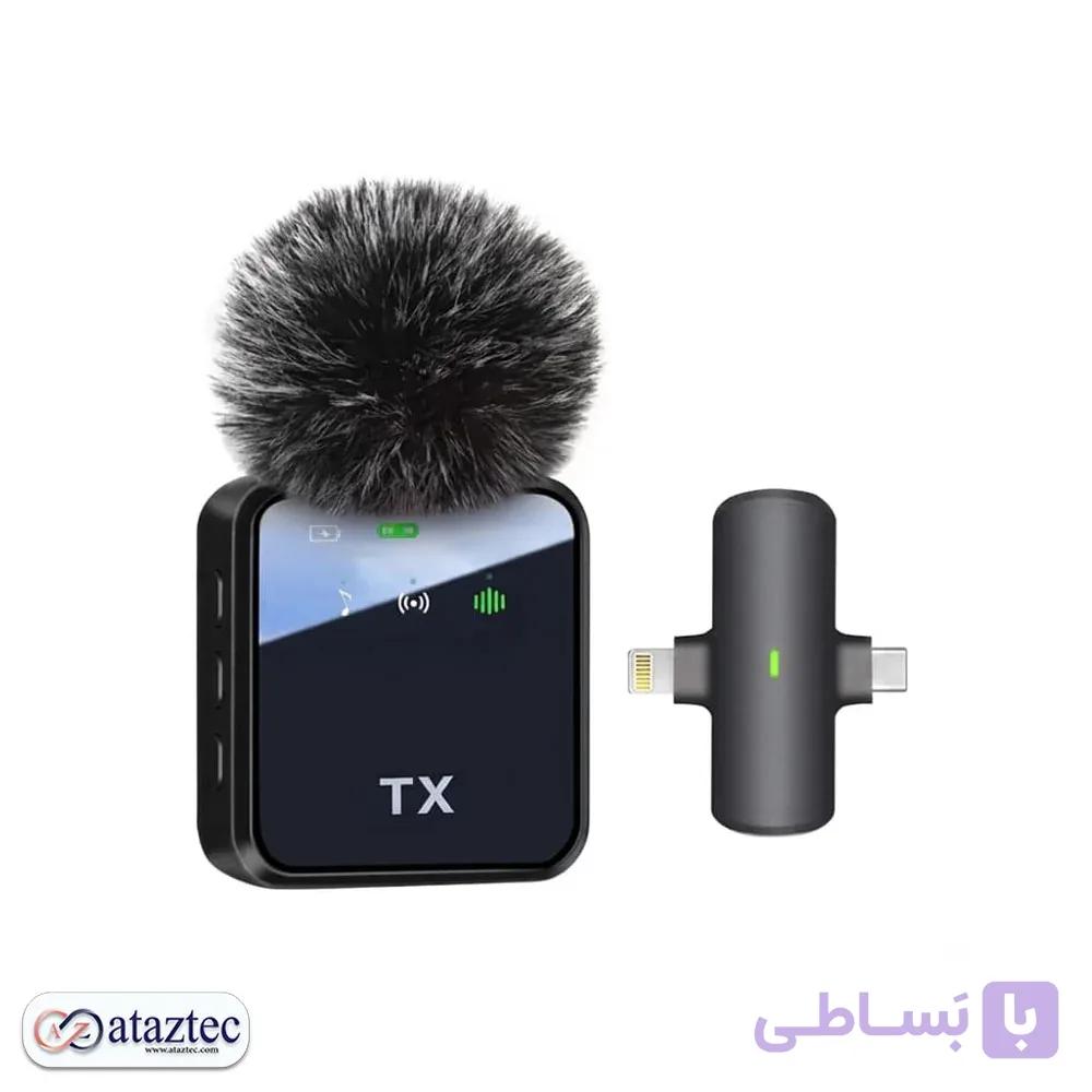 میکروفون یقه‌ای بی‌سیم F15 | برد ۲۰ متر، حذف نویز و قابلیت 4K Voice — تصویر 1