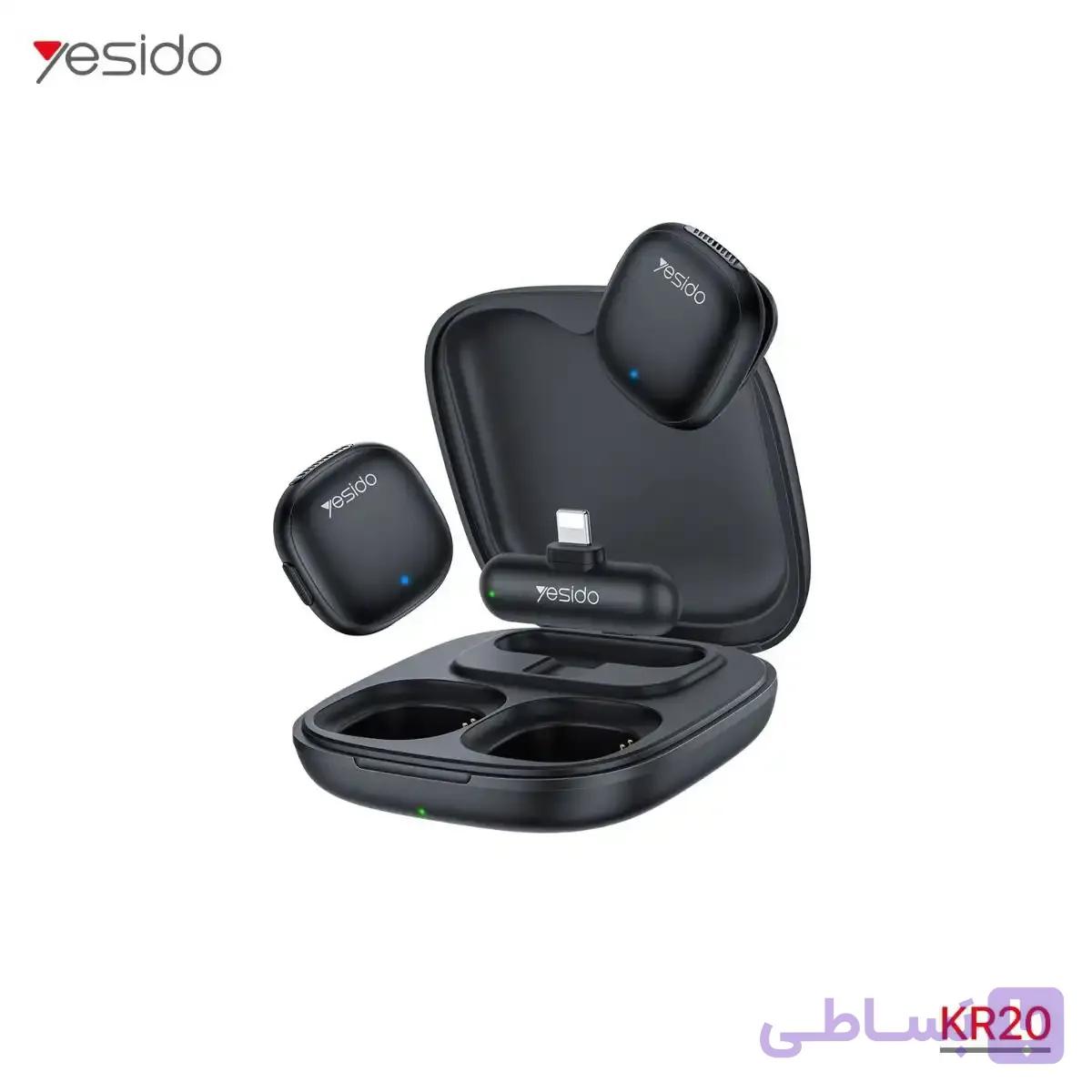 میکروفون یقه‌ای بی‌سیم یسیدو Yesido KR20 — تصویر 1
