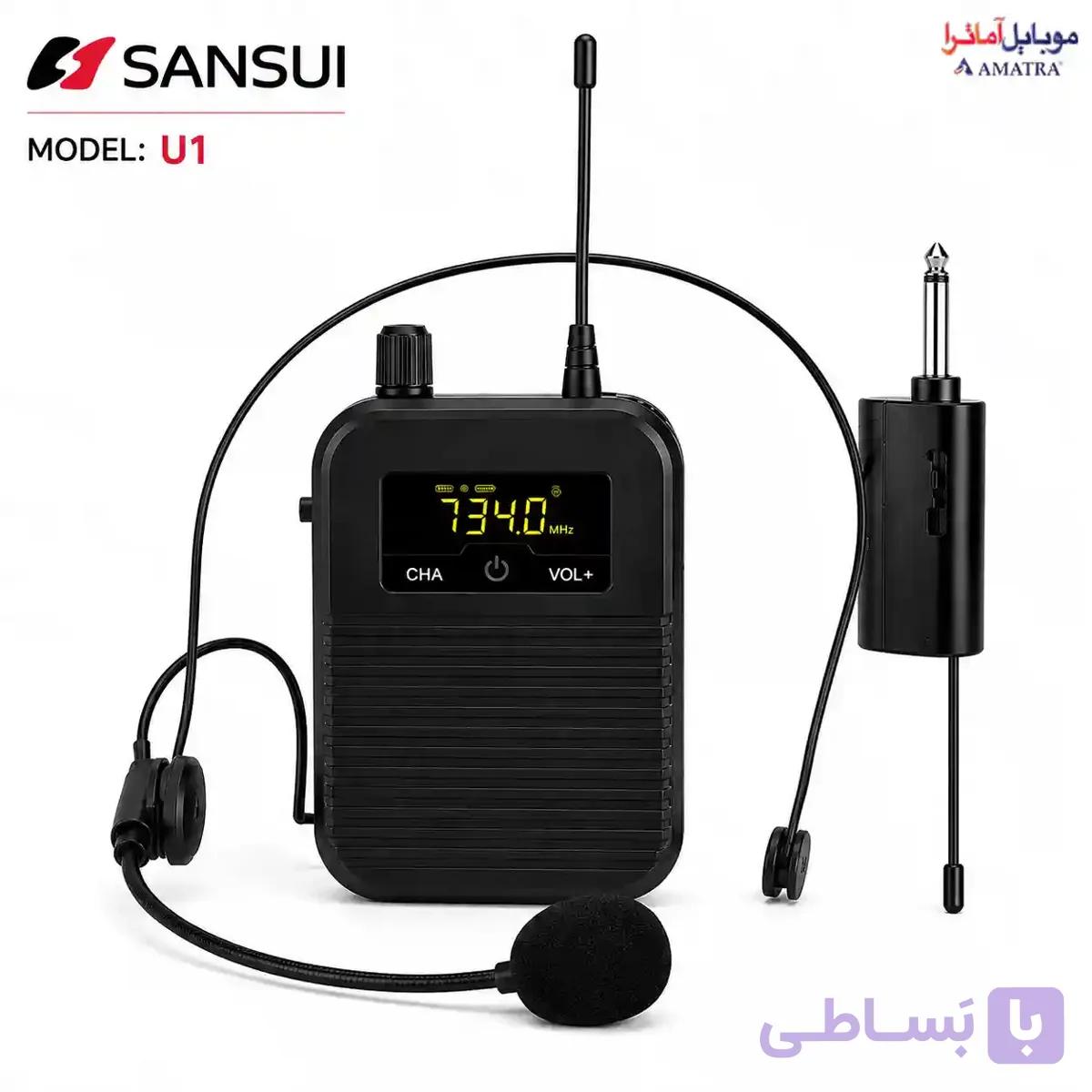 میکروفون بی‌سیم هدستی U1 UHF — تصویر 1