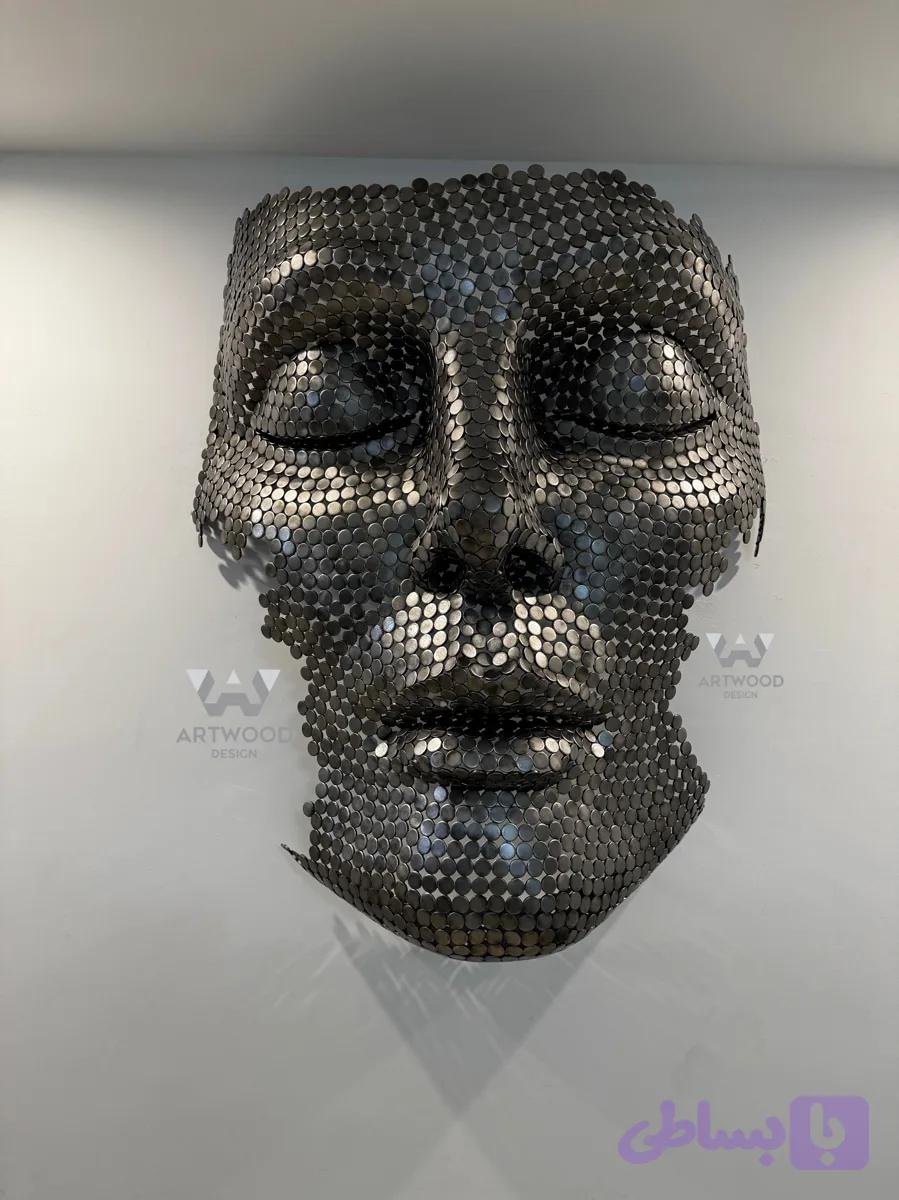 مجسمه دیوار کوب پرتره فلزی سایزL
