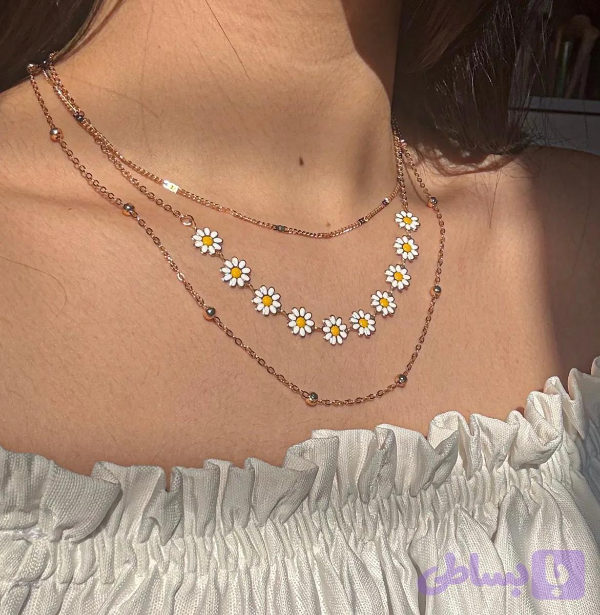 گردنبند ۳لاین مینیمال🥹🌸