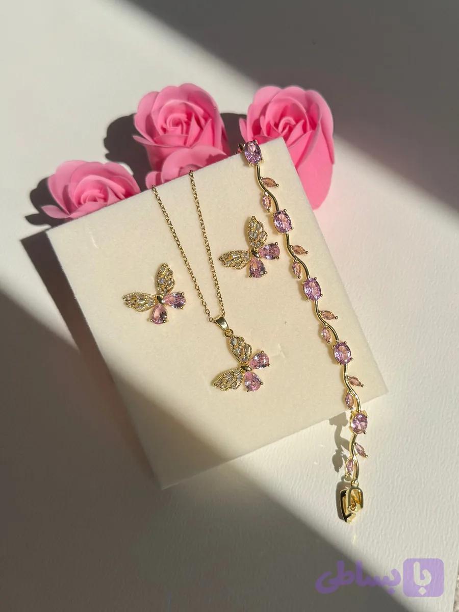 ست پروانه صورتی🥺🌸 (کد L5MPB)