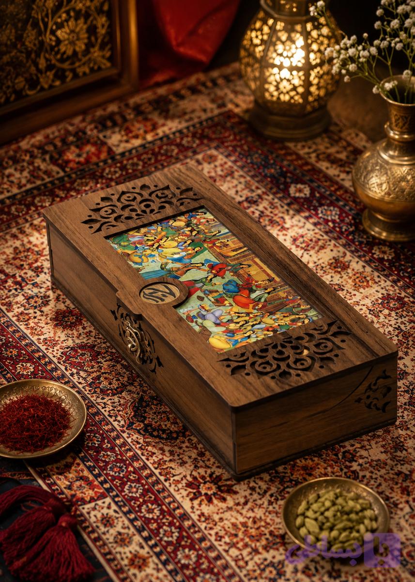 باکس چوبی کادویی عقیل