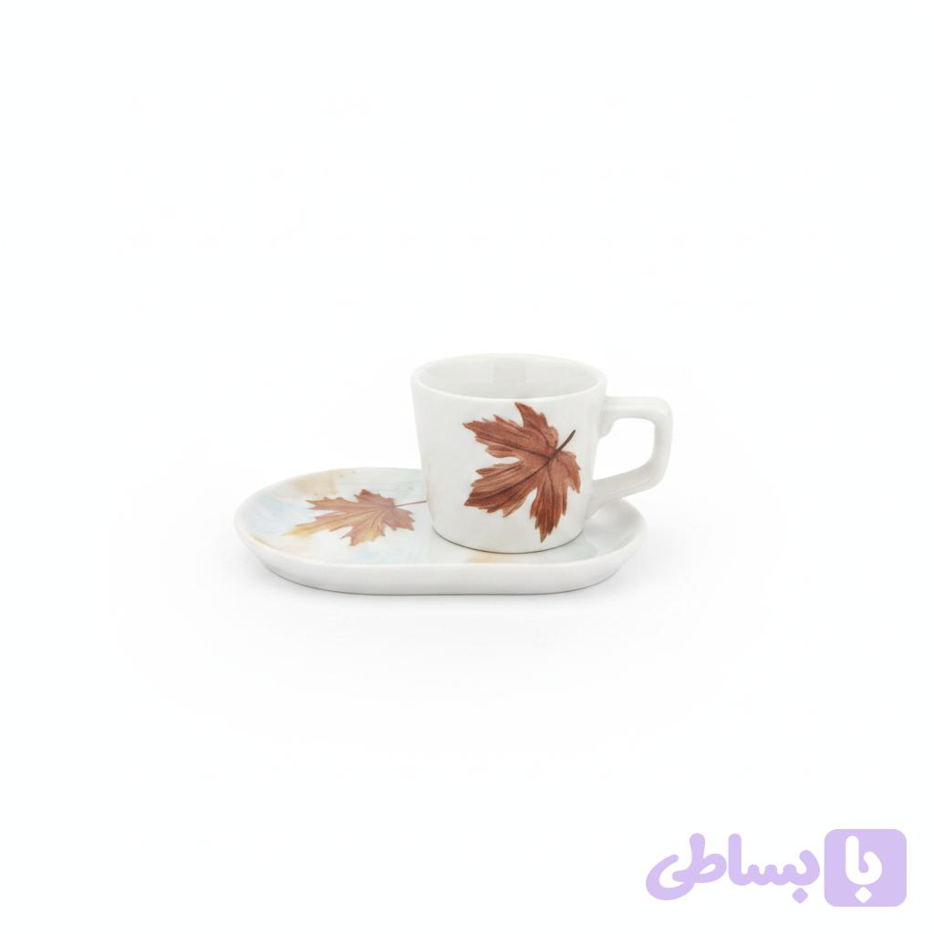 ماگ زیره دار طرح برگ