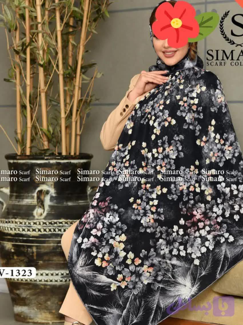 روسری حریر قواره 130سیمارو۳