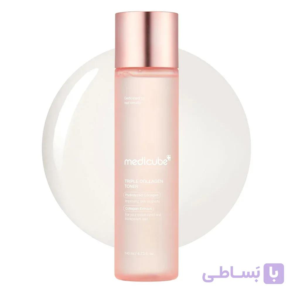 تونر تریپل کلاژن مدی کیوب مدل Triple Collagen حجم 140 میلی لیتر — تصویر 1