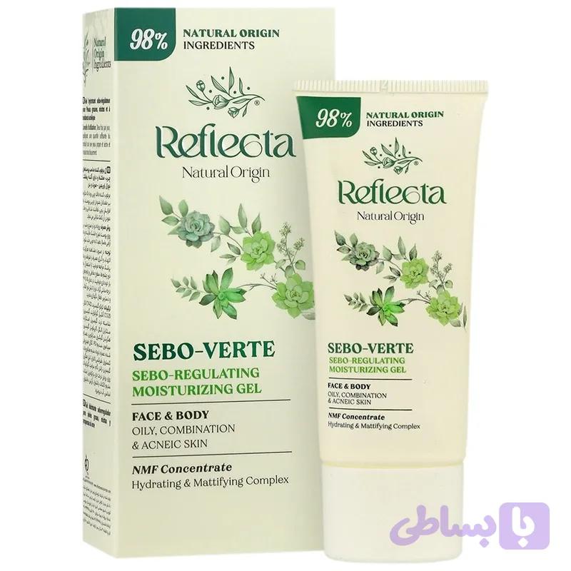 ژل مرطوب کننده صورت و بدن رفلکتا مدل Sebo Verte مناسب پوست چرب و مختلط حجم 40 میل