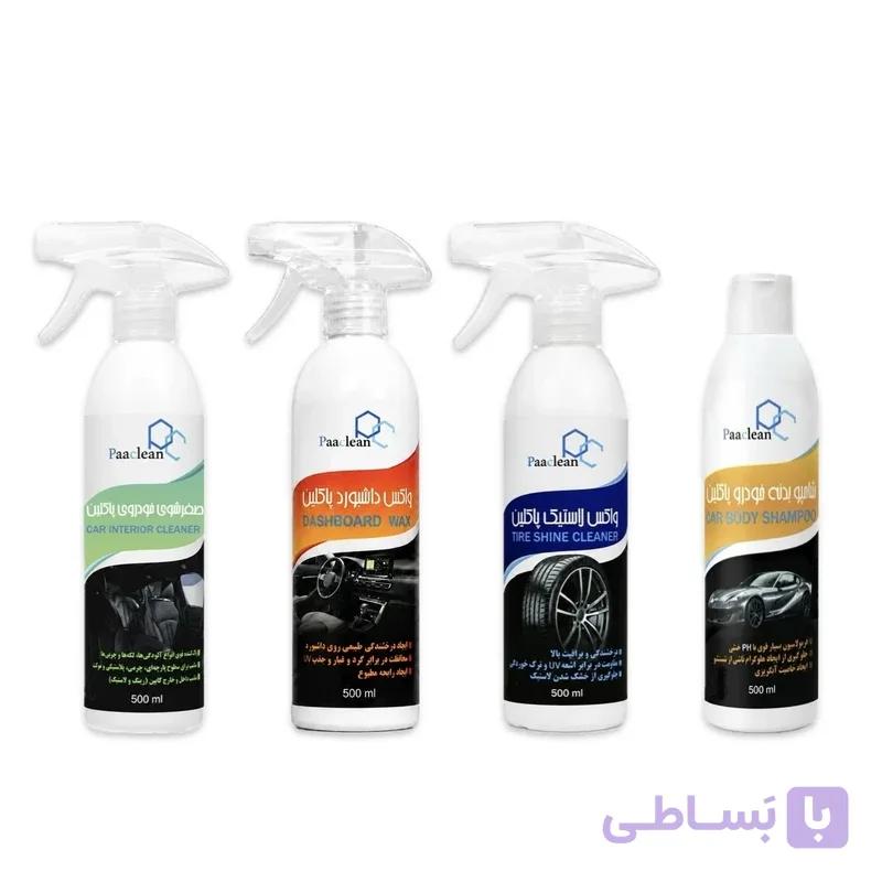 کیت تمیز کننده خودرو پاکلین مدل All in One بسته ۴ عددی — تصویر 1