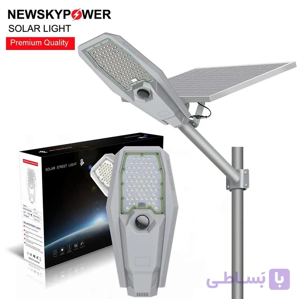 چراغ خورشیدی خیابانی MJ-XJ903 توان ۳۰۰ وات با ریموت کنترل و فوتوسل - فروشگاه سولارباما