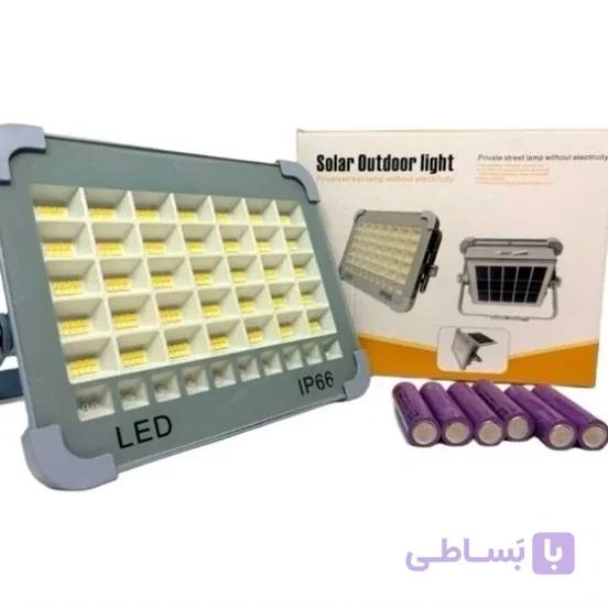 پروژکتور شارژی خورشیدی ۲۰۰ وات IP66 با ۶ حالت نور و پنل خورشیدی - فروشگاه سولارباما