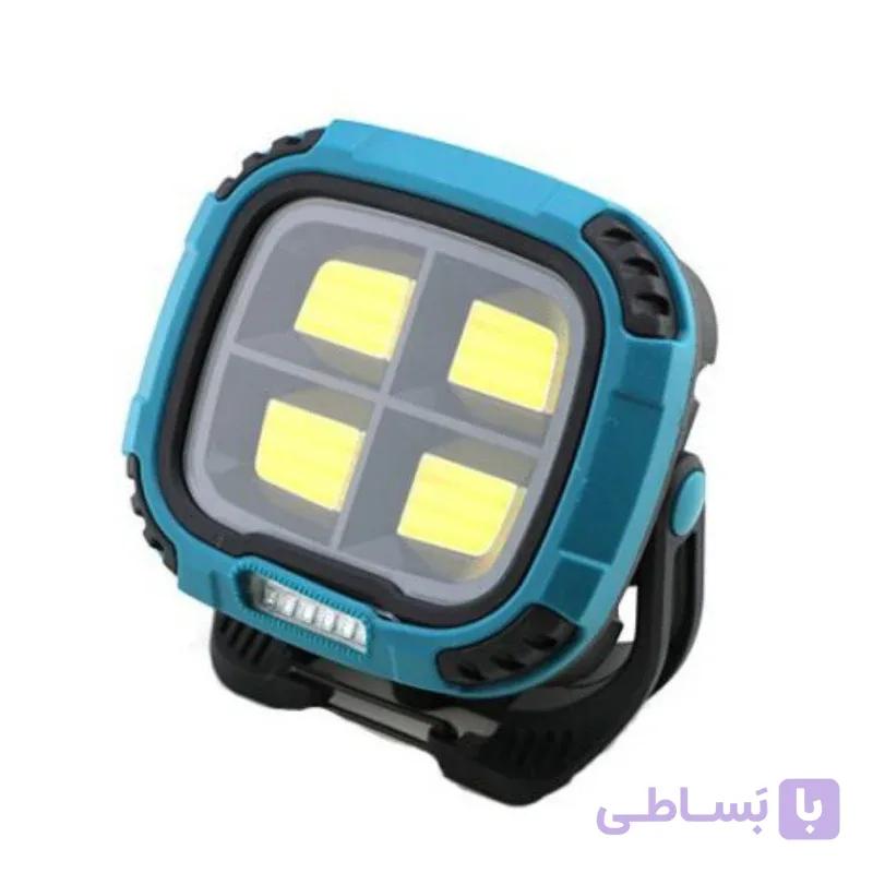 چراغ کار و پروژکتور شارژی هوشمند مدل W894-1 (دارای مگنت، خروجی پاوربانک و سیستم منبع تغذیه دوگانه) - فروشگاه سولارباما