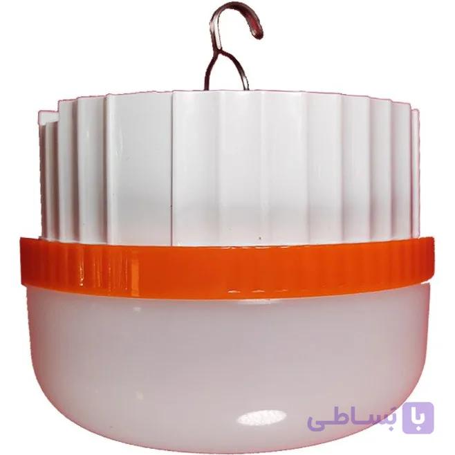 لامپ شارژی خورشیدی ۲۰۰ وات مدل ML-72S (آویزدار با درگاه Type-C و پنل خورشیدی پشت) - فروشگاه سولارباما