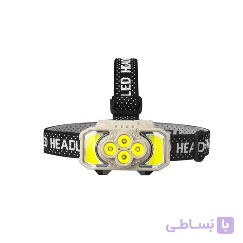 چراغ پیشانی (هدلایت) سنسوردار مدل HX-815S (دارای ۶ حالت نوردهی و نور قرمز اضطراری) - فروشگاه سولارباما