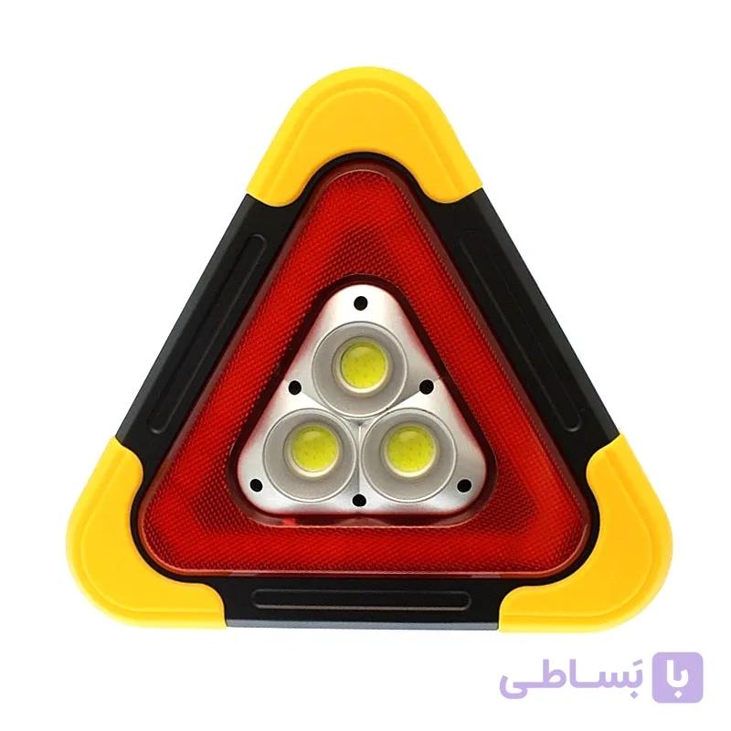 چراغ اضطراری و مثلث خطر خورشیدی هاری بولت مدل HB-7709 (دارای خروجی پاوربانک و ۳ عدد COB پرقدرت) - فروشگاه سولارباما