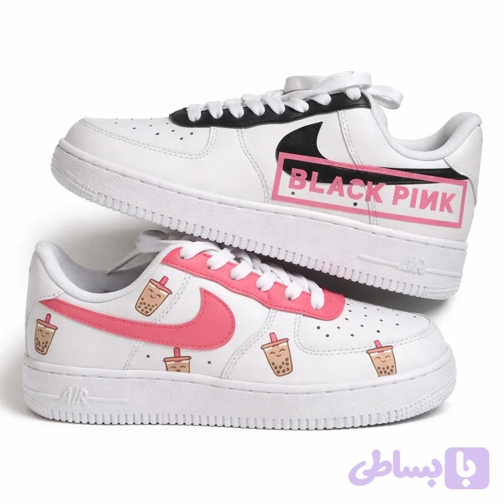 کفش ایرفورس 1 کاستوم طرح Blackpink بلک پینک