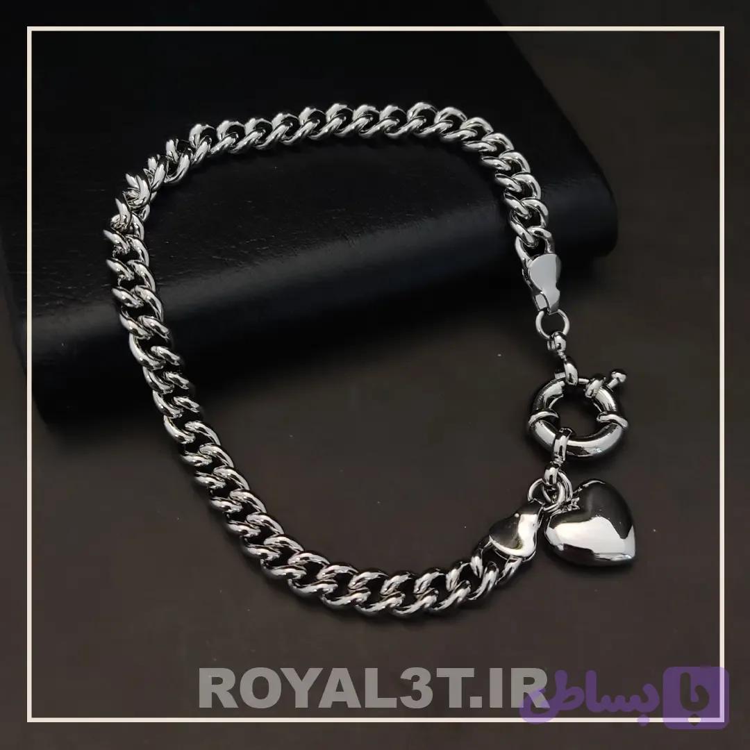 دستبند زنانه ژوپینگ طرح کارتیر با آویز قلب کد 628