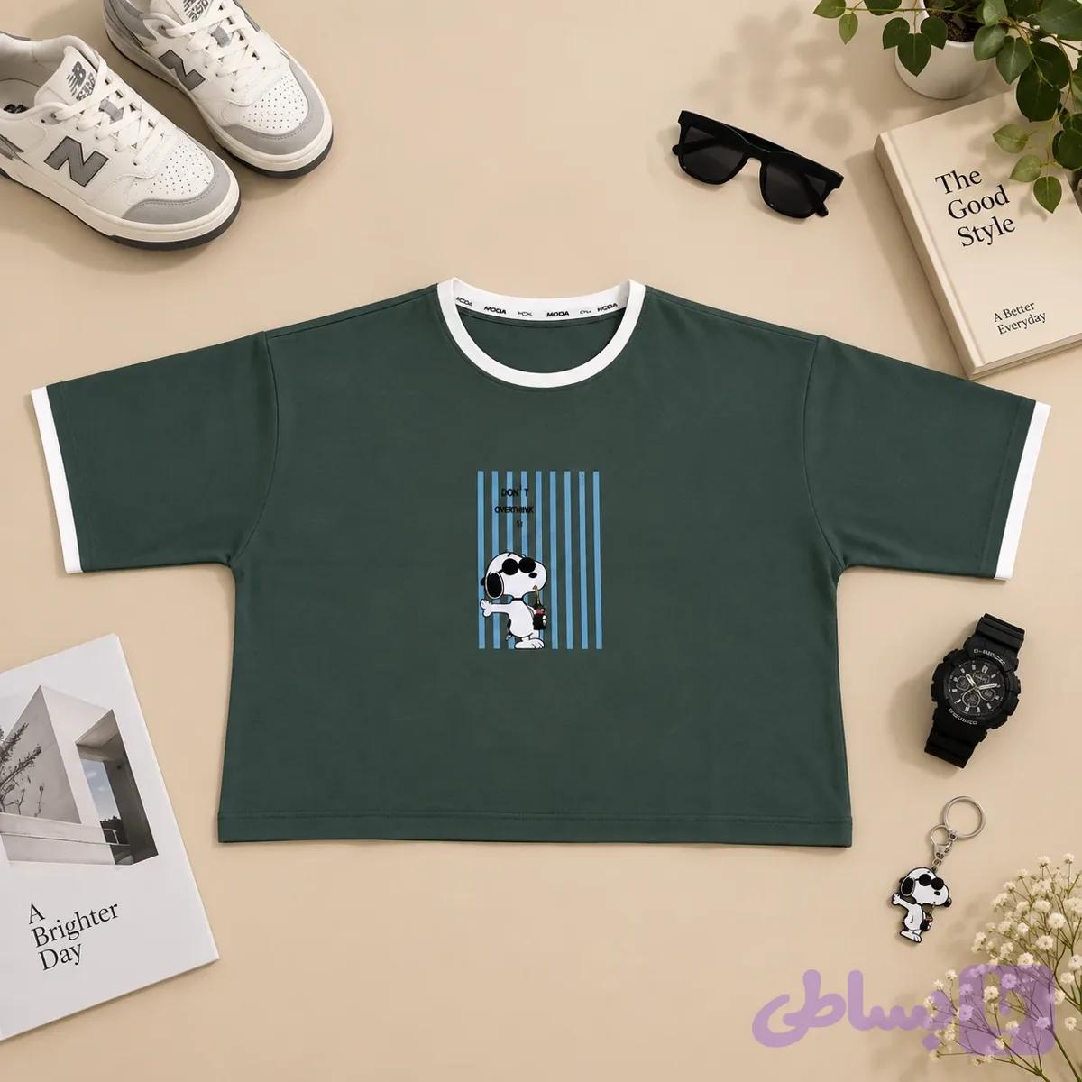 تیشرت قواره دار اسنوپی — تصویر 1