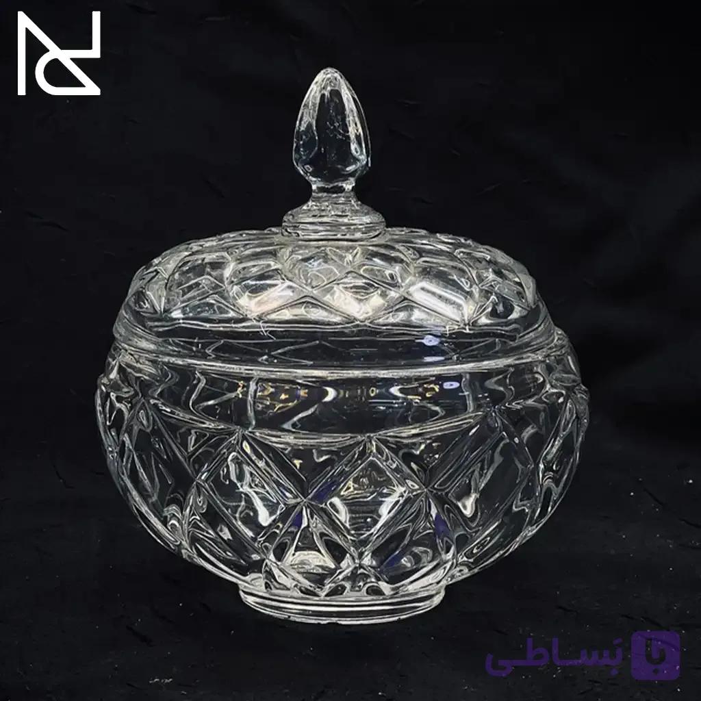 قندان بلوری طرح لوزی — تصویر 1