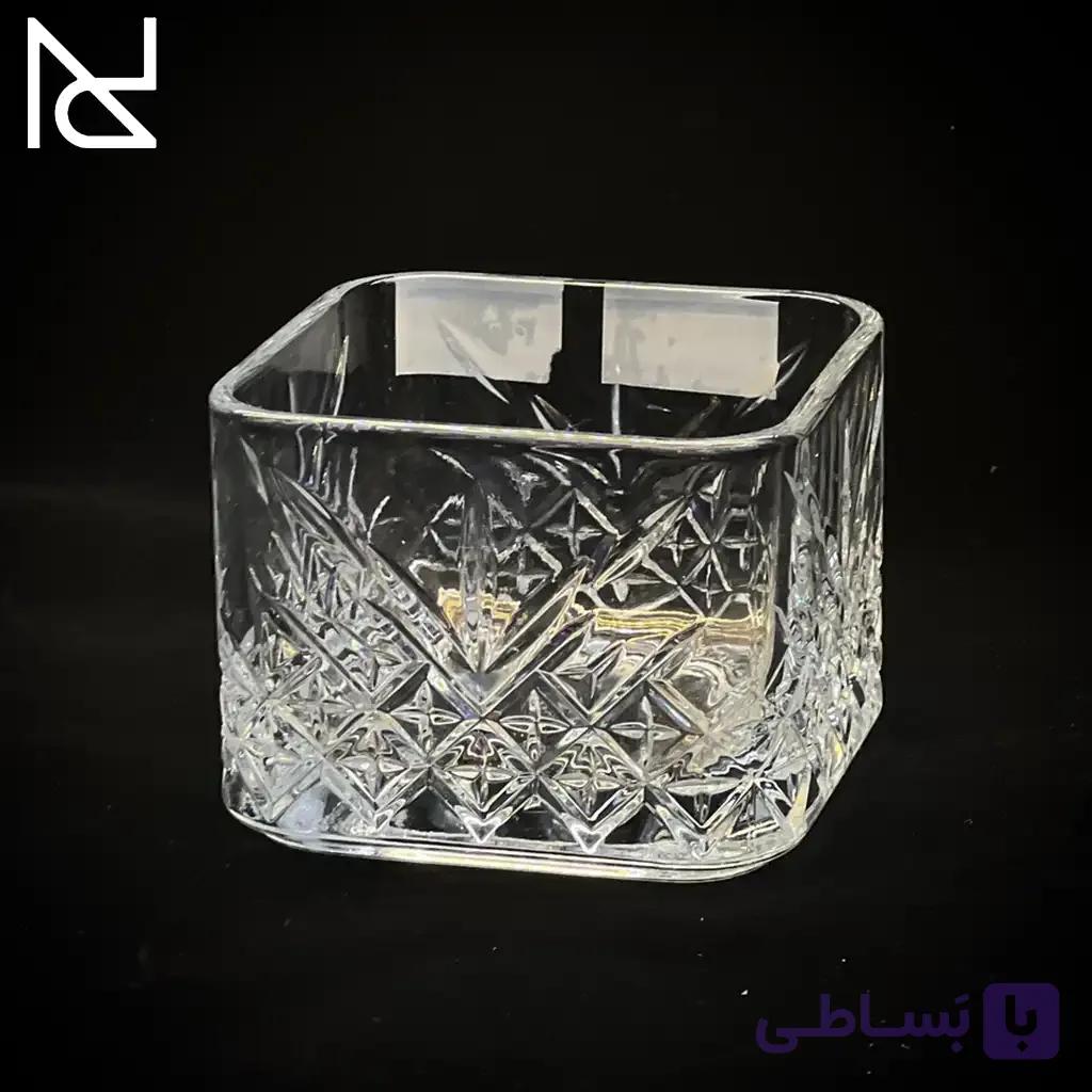 پیاله مربعی طرح تایملس | کد ۵۳۰۲۴۰ پاشاباغچه — تصویر 1