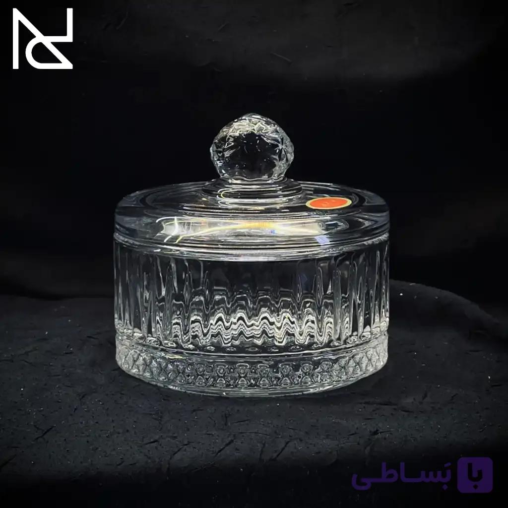 قندان بلوری مدل الیسا (خطی) | سایز متوسط — تصویر 1