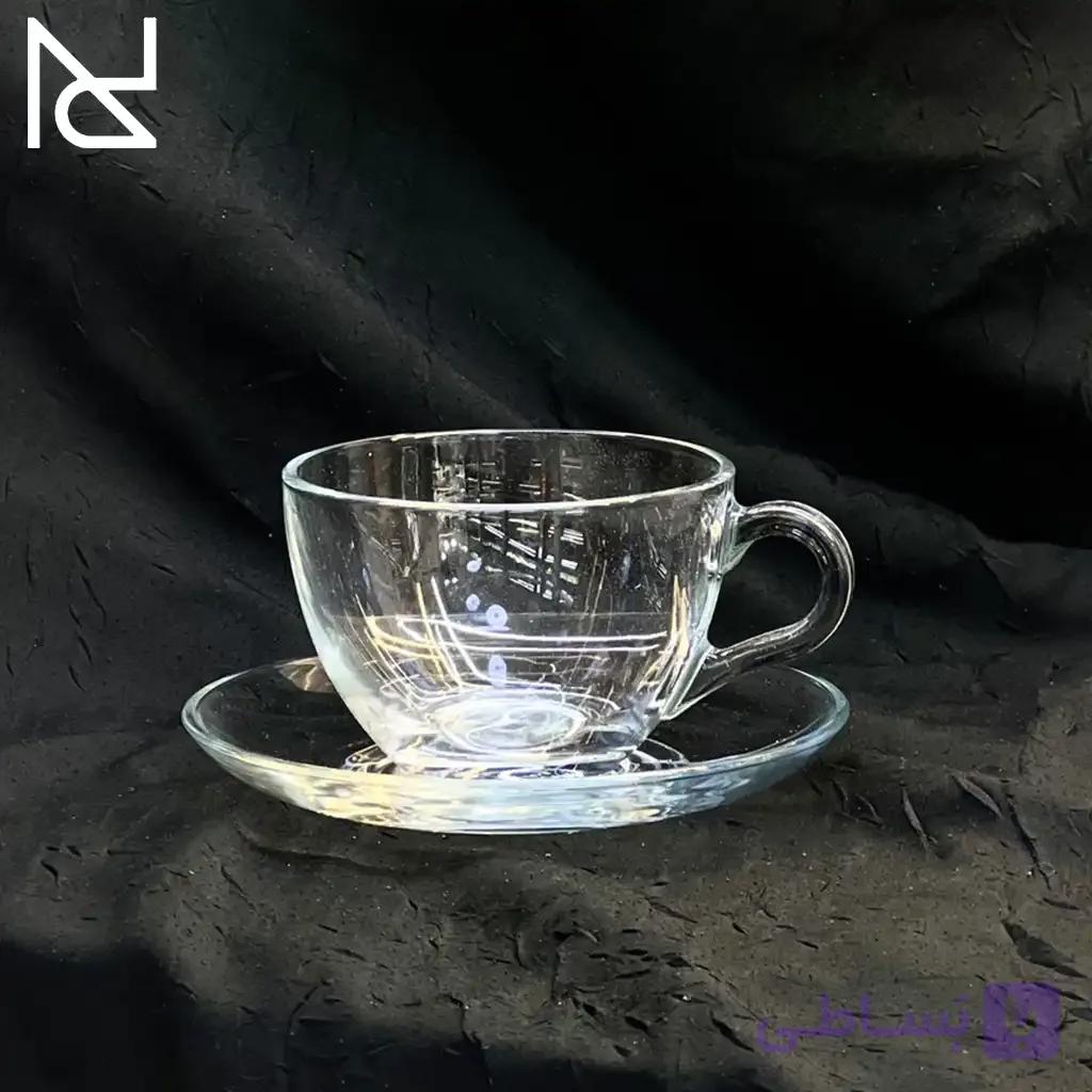 فنجان نعلبکی ساده ترک برند پاشا باغچه | کد 97948