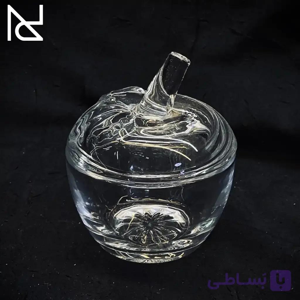 قندان بلوری طرح سیب — تصویر 1