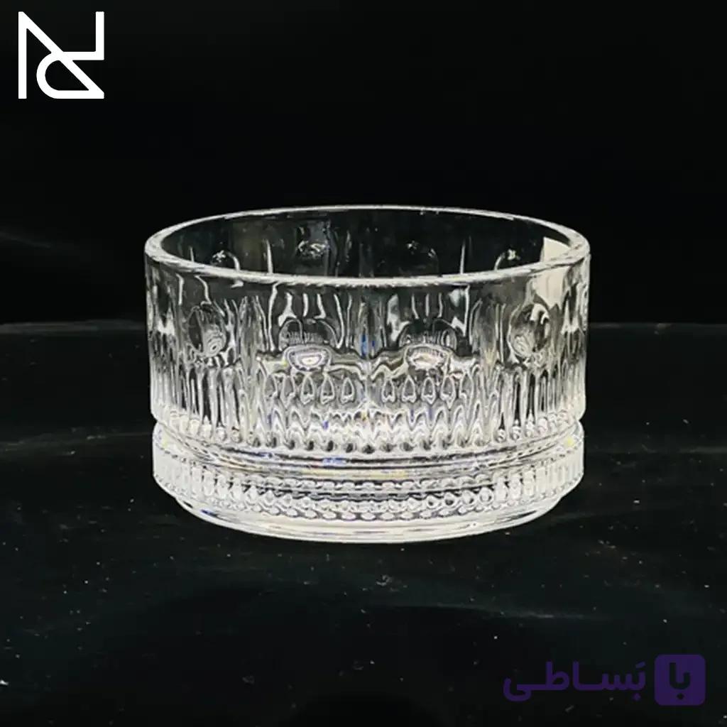 پیاله طرح خطی حبابی سایز کوچک کد ۱۴۷۷۵| ست چهار عددی — تصویر 1